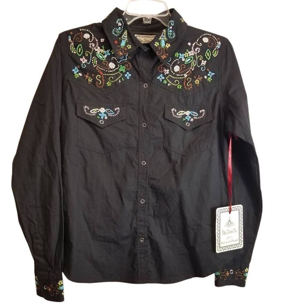 Bleu Jean's Co beaded western shirt M